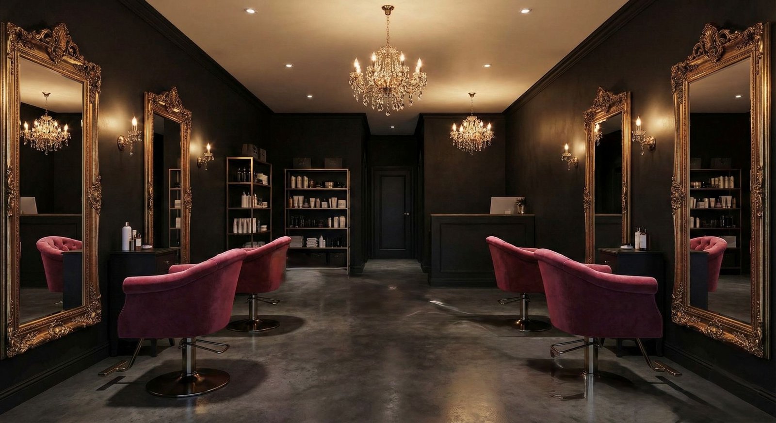 Luxury salon interior